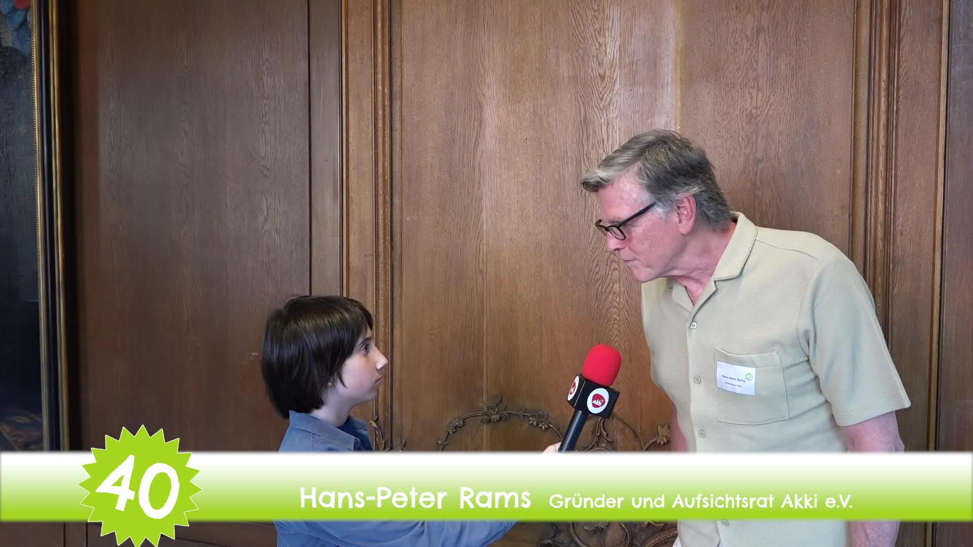 Die Akki-Reporter beim Akki-Jubiläum im Rathaus